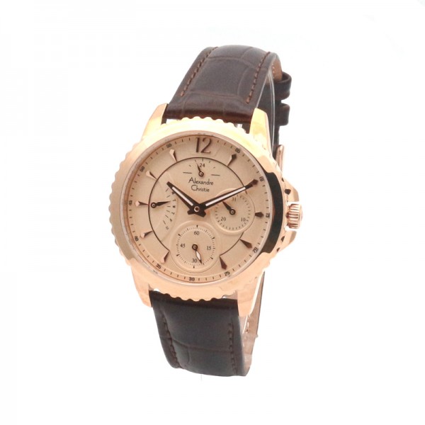 Alexandre Christie AC 2804 Full Rosegold Brown BFLRGLN